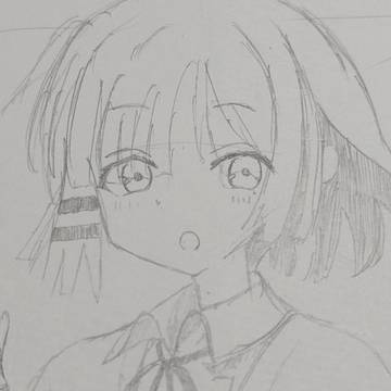 ぼっち・ざ・ろっくベース担当山田リョウさんを描きましたー