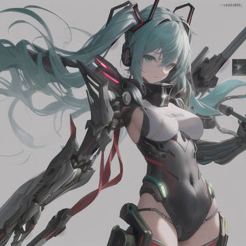 歌姫甲冑初音ミク　特殊胸部装甲B.O.I.N装備機動力特化モード