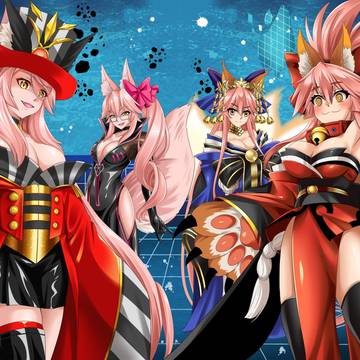 Tamamo and Friends