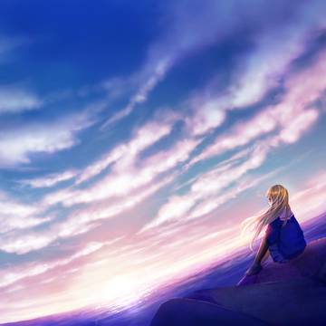 ゆうがたの空