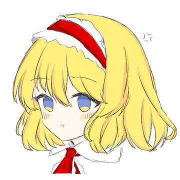 落描き(アリス、魔理沙)