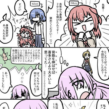 身長の話をする結束バンド(ぼ虹風味)