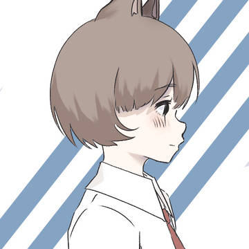 横顔。
