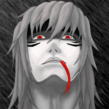 蛇のような舌を出すギィ様