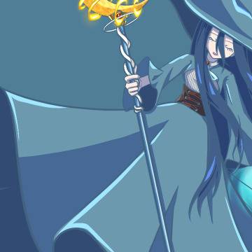 発動中の魔法使い