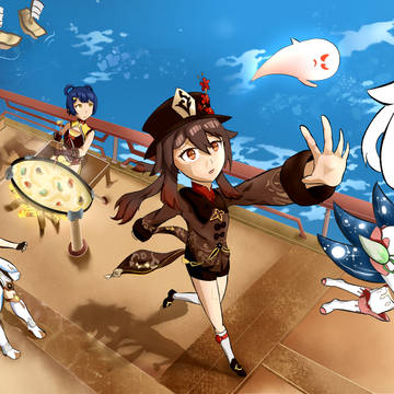 Paimon & Gang at Liyue Harbor