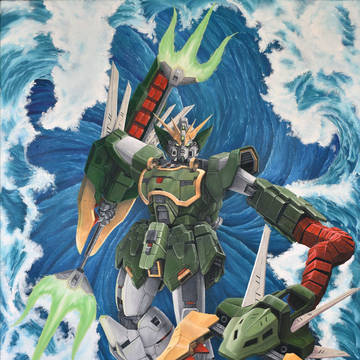 Altron Gundam oil on canvas