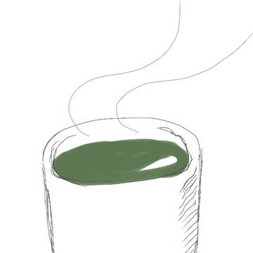 一杯の緑茶