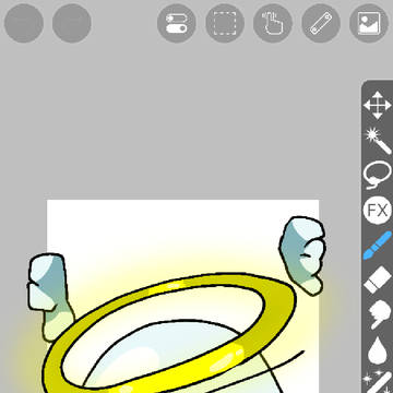 飛び出す白くん