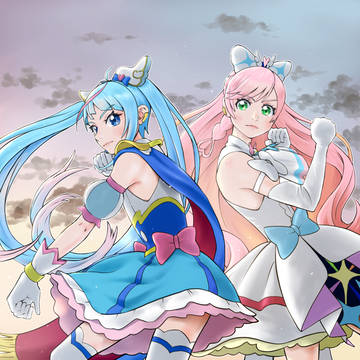 キュアスカイとキュアプリズム