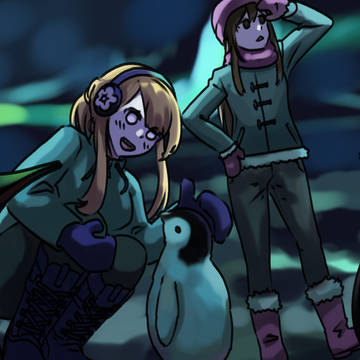 Amelia, Noelle, and Penguins