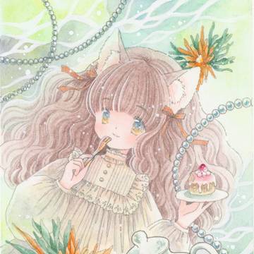 午後は花のお茶を