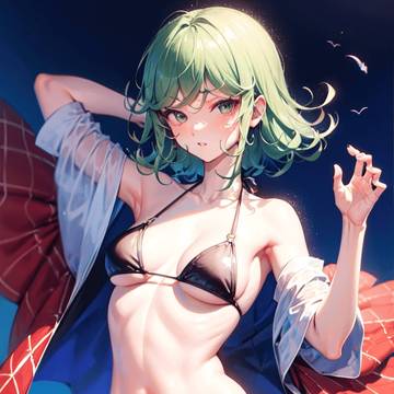 穿泳裝的Tatsumaki