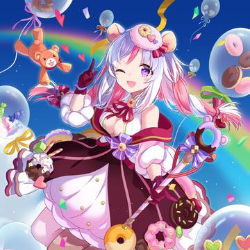 熊侭かろん1周年記念イラスト
