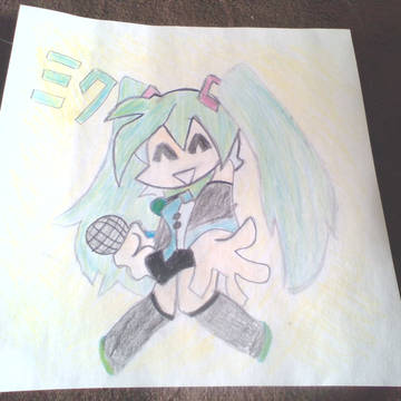 ミクを書きました
