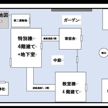 創作論破資料　学園地図