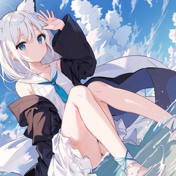 [AI絵]白上フブキ