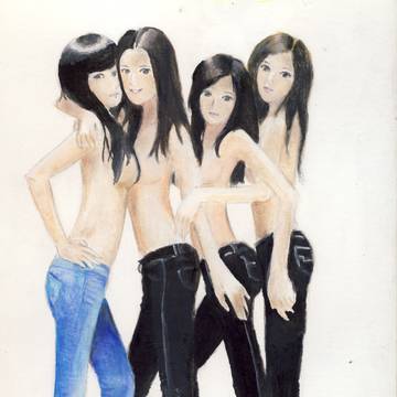jeans advertisement girls