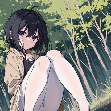[AI絵]白タイツ