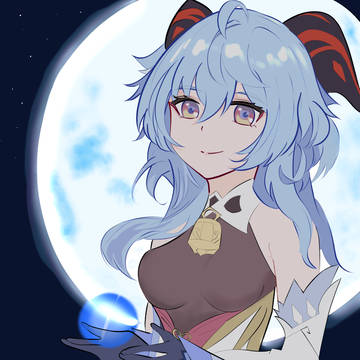 月と甘雨