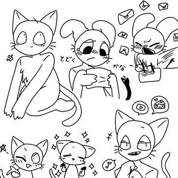 ねこテチらくがき(少なめ)