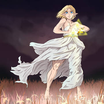 Zelda doing something cool