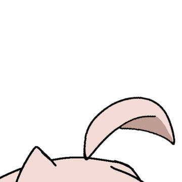 まひろのアホ毛と前髪のトンガリ