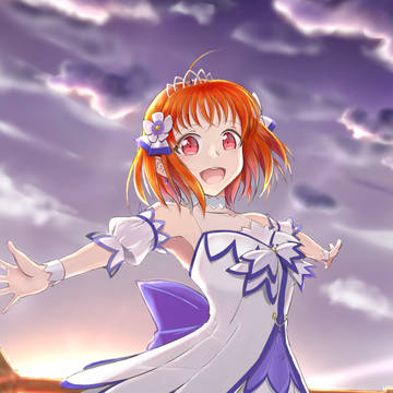 Brightest  Melody衣装の千歌っち🍊