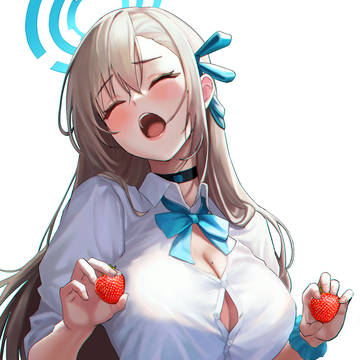 asuna with strawberry