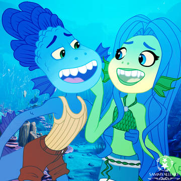 Frolicking in the Ocean