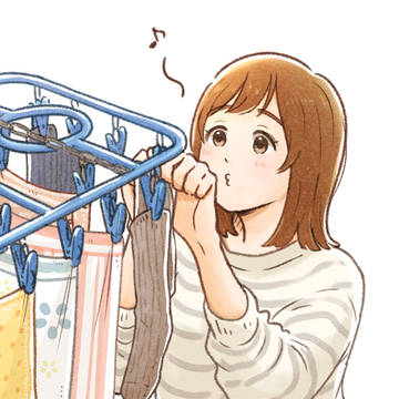 外に洗濯物干したい