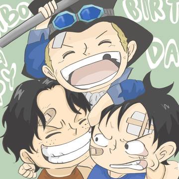 サボ、エース、ルフィの幼少期 ONE PIECE
