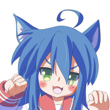 猫ポーズこなた