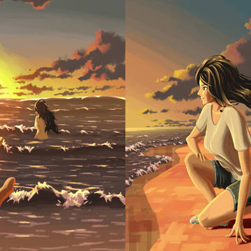 海へ