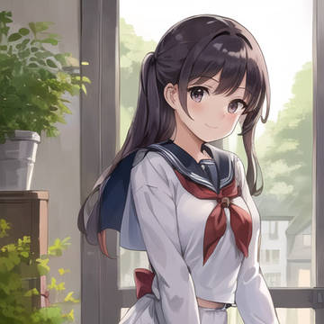 爽やかなセーラー服で