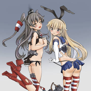 艦隊これくしょん　島風＆天津風　中破