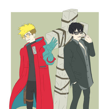 ヴァッシュとウルフウッド