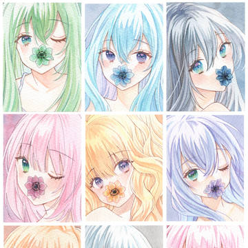花と女の子
