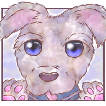 わんにゃん。水彩風