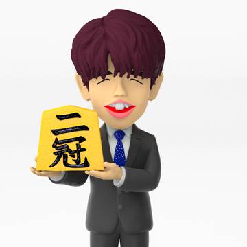 藤井聡太人形