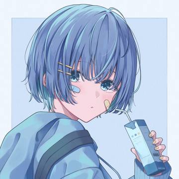 青とパーカー