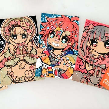 名刺サイズ原画5点