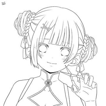 色塗り練習してみたよ〜② 韓国美容師