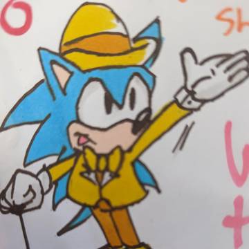 Sonic In a Yellow Suit
