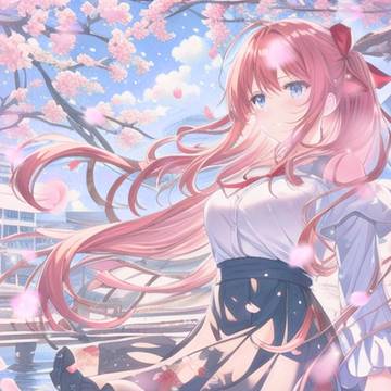 桜並木で君と