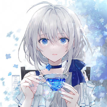 Blue tea