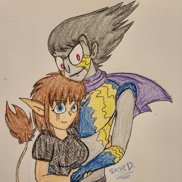 0010 X Skye Colored Drawing