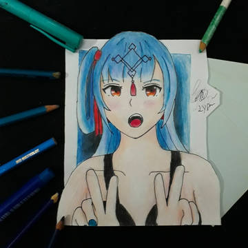 lua e7 drawning artwork by Lyd