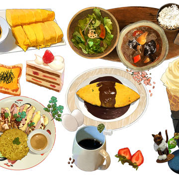 食べ物イラストたち