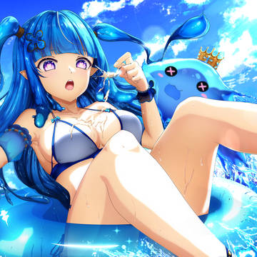 “Am~..ouch!..spilled milk~!”